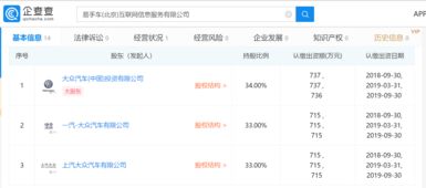 大眾攜手南北大眾成立易手車公司，布局互聯(lián)網(wǎng)信息服務(wù)市場(chǎng)